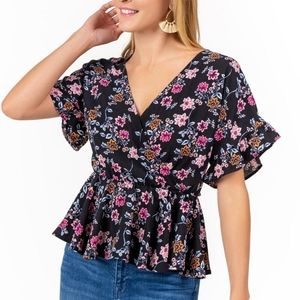 Jo Floral Peplum Top